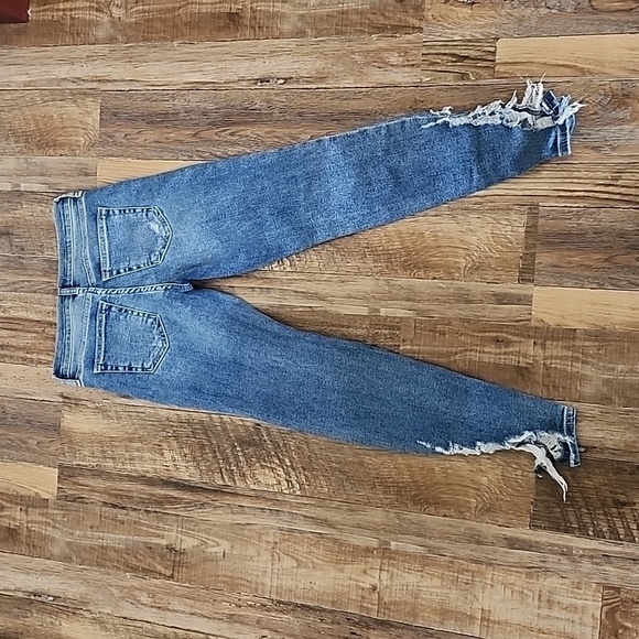 Free People We The Free Distressed Jeans Sz 25 - Picture 6 of 7